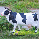 Levendig Koeienbeeldje van Synthetische Hars 22x8x17cm
