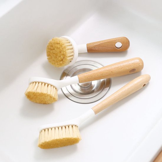 3-delige Multifunctionele Keukenborstels - Duurzaam en Milie