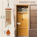 Waterdichte aluminium windgong voor buiten, goudkleurig, 65