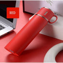 Thermosfles - RVS - grote capaciteit - 580 ml - Rood