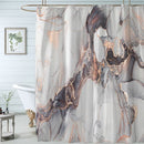 Waterdicht douchegordijn marmer geometrisch extra dik grijs