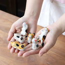 6x Keramische Kat Eetstokjeshouders – Vaatwasserbestendig – Schattige Chopstick Rests