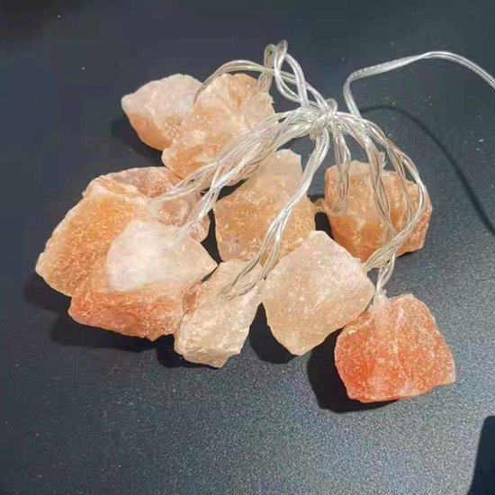 Natuurlijke Roze Himalaya Zout Crystal Rock - 10 Lampjes Led