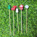 Kerst Cocktailprikkers 100 stuks – Cupcake & Fruit Prikkers