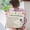 TDR -Sierkussensloop - 45x45 cm  - leuk als cadeau voor grootmoeder naar kleindochter -  "To my granddaugher"
