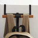 Multifunctionele Deurhanger met Dubbele Laag - Perfect voor Rugzakken, Kleding en Hoeden-zwart