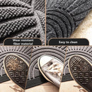 TDR-Halfrond antislip deurmat -droogloopmat-lichtgrijs 60*90