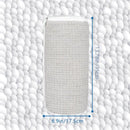2 stuks Universele Schoenwaszak voor Wasmachine - Dubbellaags Mesh met Hanglus -Beschermend en Herbruikbaar- Lichtgrijs 35x17.5cm