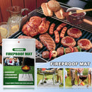 Barbecue vloermat van 100x 150cm Ideale mat voor onder de barbecue - Beschermt je terrastegels of gazon tegen hete kolen en vetvlekken - Grijs