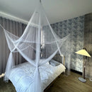 Vierkante klamboe 4-deuren wit 210x240x190 cm