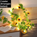 led licht string led lichtsnoer zonnebloem chrysant wijnstok licht 2 meter 20 lampjes