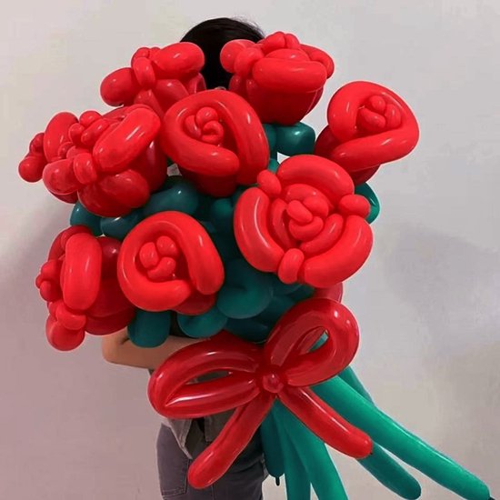 82-Delige Set Rozenballonboeketten – Perfect voor Valentijnsdag en Moederdag