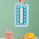 Duurzame ijsblokjesvorm - 36 hemelsblauwe blokjes