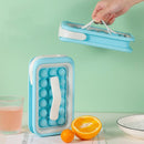 Duurzame ijsblokjesvorm - 36 hemelsblauwe blokjes