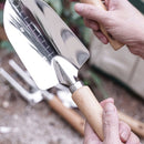 5-delige Tuingereedschap Set – RVS & Houten Handvatten – Schopje, Hark, Plantschep & Meer – Ideaal voor Elke Tuinier