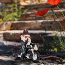 Tuinkabouter motorfiets dwerg - waterdicht tuindecoratie - grappige motorcadeaus - balkondecoratie