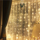 LED-lichtgordijn - Decoratief Gordijn met 300 LED's - Waterdicht - 8 Modi Afstandsbediening met USB-aansluiting voor Binnen en Buiten - 3m x 3m