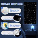 Verduisterend knipbaar gordijn 145x100 cm - sterren/maan