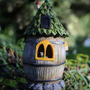 Zonne-energie lamp - Harsmateriaal - Bloemenhuisje - Krachti