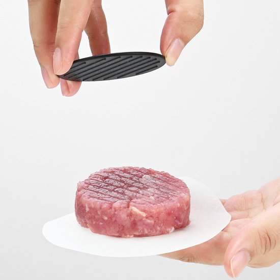 TDR Hamburgerpers 3-in-1 met 100 waxpapiertjes