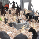 254-delige ridderpakket speelgoed - Middeleeuwse soldaten se