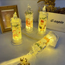 6-delige kerstdecoratie LED-kaarsenset - Sneeuwman & Kerstma