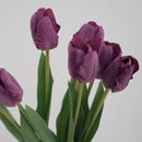 10 stuks Prachtige kunst tulp-Realistische Uitstraling - Duurzaam en Onderhoudsvriendelijk-paars