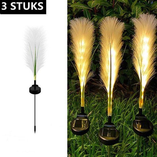 LED Zonne-energie Rieten Lamp - Decoratief Warm Licht