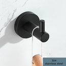 Ponsvrije 304 RVS Haak - Geborsteld Zwart voor Badjas