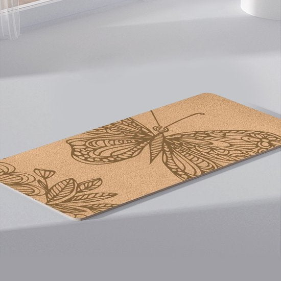 Yogamat kurk TPE 183x66x0,5 cm - biologisch afbreekbaar