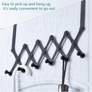 RVS Deurhaak /Kapstok met 6 haken- Deurhanger Kapstok -voor Handdoek en Kleding-zwart