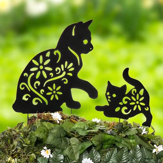 TUINBEELD 3 KATTEN