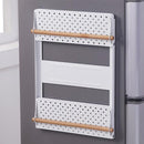 TDR - Multifunctioneel Ophangbaar Keukenrek of badrek- multifunctioneel organiser - 3 lagen Magnetisch - Wit