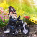 Tuinkabouter motorfiets dwerg - waterdicht tuindecoratie - grappige motorcadeaus - balkondecoratie