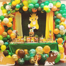 68 delig verjaardagset - Thema: Safari en dieren - Versiering voor feestjes, verjaardag - feestdecoratie