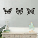 Metalen Vlinder Wanddecoratie 3-pack – Modern Zwart – Binnen & Buiten – 3D Effect – Uniek Design – afbeelding 22