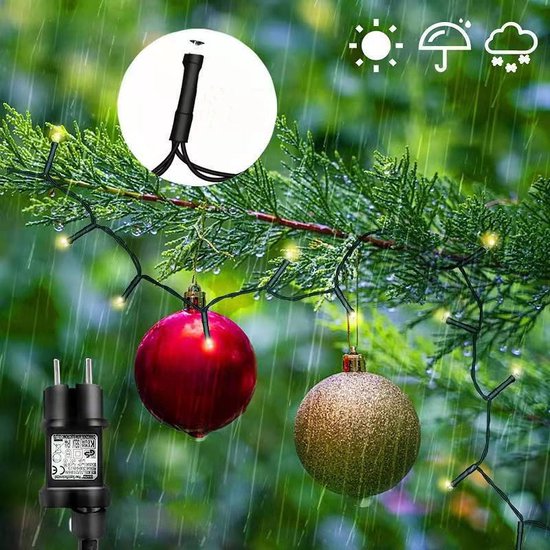 Kleurrijke 400 LED Kerstboomlampjes - 2 Meter Hoog - 16 Takken - IP44-8 Verlichtingsmodi - Sfeervolle Kerstverlichting voor Binnen en Buiten