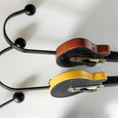 Gitaar kapstokhaken 3-pack metaal zwart