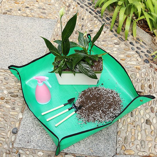 PE Plantenonderzetter-Onderlegger te gebruiken bij het zaaien- 98.5*98.5cm-groen