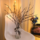Elegante LED-boomtaklamp op Batterij - Sfeervolle Interieurverlichting - 70cm hoog - Warm Wit Licht