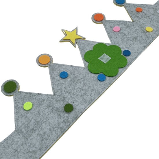 Verjaardagskroon Koninklijke Kroon Geel Sterrenpatroon