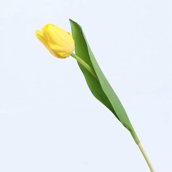 10stuks Prachtige kunst tulp-Realistische Uitstraling - Duurzaam en Onderhoudsvriendelijk- geel – afbeelding 11