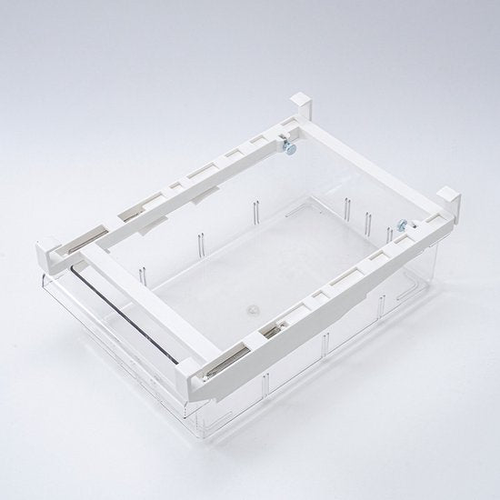 2 Stuks Koelkast Opbergbox Laden - Houd je Koelkast Georganiseerd met Gemak en Stijl - Duurzaam PET Plastic - Uittrekbare lade met handvat - Transparan