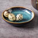 4 stuks Creatieve keramische set in Europese stijl van 4,5 inch mini bord- Ideaal voor dessert, taart,noten enz.
