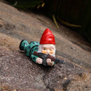 3delige Set Gedetailleerde Militaire Gevechtstuinkabouters in Diverse Poses - Decoratief Beeldje