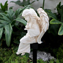 Zonne-energie Engel Tuinornament - Waterdicht Hars Beeldje