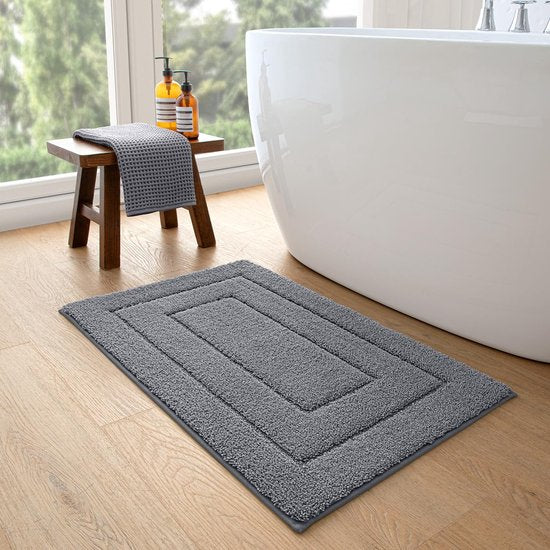 Absorberende Badkamermat 40x60 cm - Anti-slip Bruin