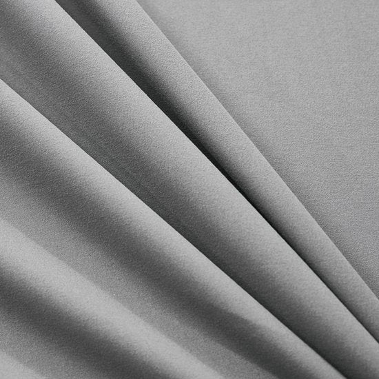 Merkloos Luxe Bedrok Elastisch 200x203+38 cm Grijs