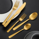 36 Delig RVS Bestekset-Stijlvol en tijdloos design -goud