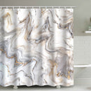 Waterdicht douchegordijn marmerpatroon 180x200cm lichtgrijs